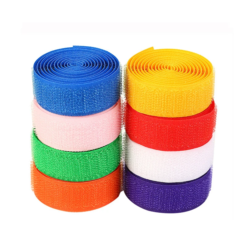 Colorful 20mm Sew-On Hook and Loop Tape - Nylon Fastener Straps