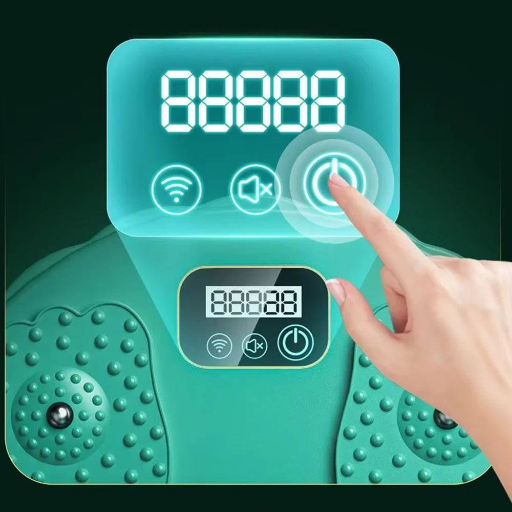 LCD Electronic Anti Slip Torque Wheel Torque Training Board with Base Silent Anti Slip Professional Fitness Bodybuilding Tool