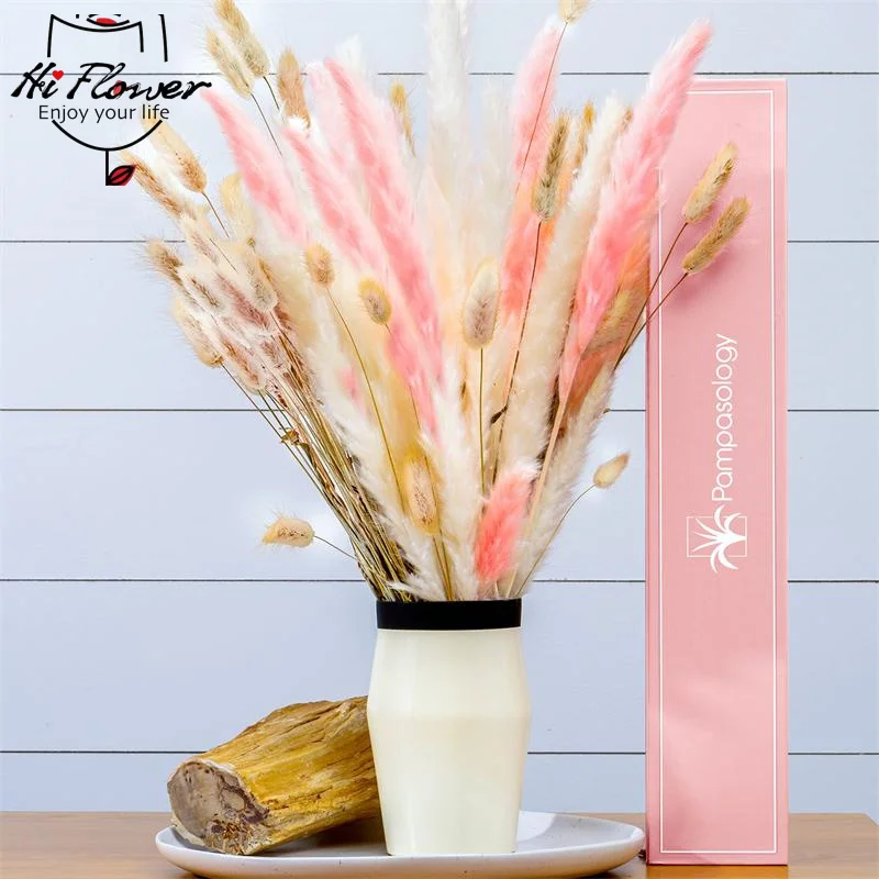

Dry Pampas Grass Arrangement Dried Flowers Reed Rabbit Tail Grass Bouquet For Wedding Boho Home Table Room Decor Dried Florals