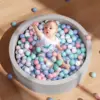Memory Foam Ball Pit for Children Coral Fleece Toddler Soft Round Ball Pool Comfort Safety Baby Ball Pit NOTinclude Balls 6