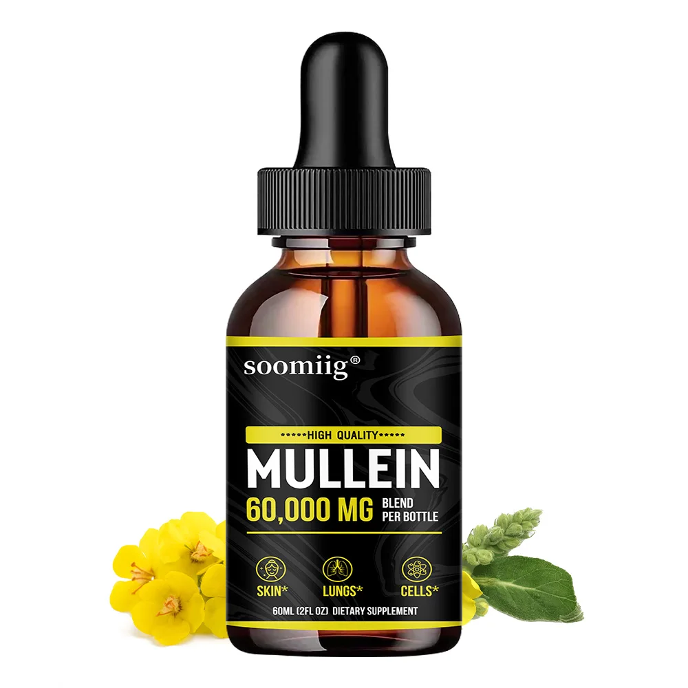 Mullein Leaf Drops - Powerful Mullein for Immune Support,Detox & Respiratory Support,Organic Cleanse Supplement