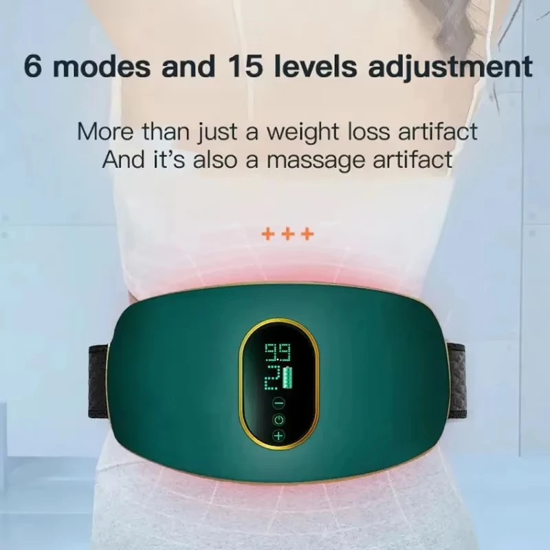 Electric Abdominal Slimming Belt Muscle Vibration Massager_voghion.com