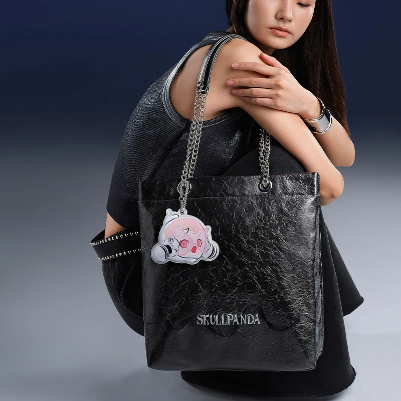 ポップmart skullandaサウンドシリーズショルダーバッグ、ブラック