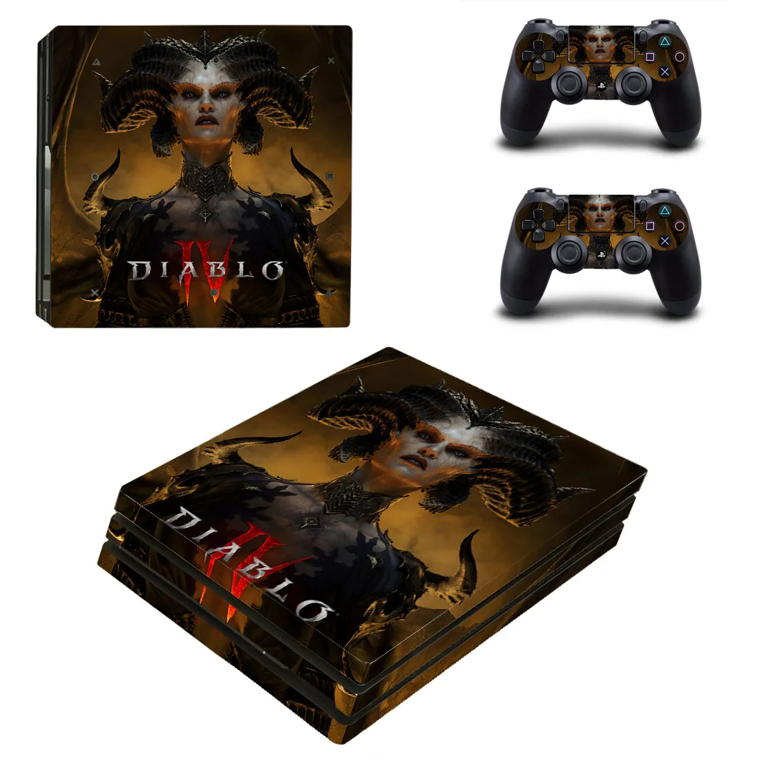 Diablo 4 Devil Lilith Ps4 Pro Skin Sticker Decalcomanie Cover Per Ps4 Pro Console E Controller Skin Vinyl