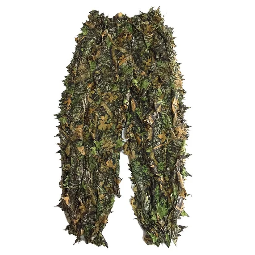 CS 3D Leaf Yowie Sniper Ghillie Suit Jungle Cap Camouflage Gloves Lightweight Breathable Hunting Clothes for Bird Watching tactical suit ghillie suit combat uniform