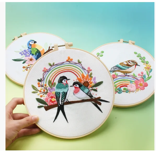 Chinese Flower Embroidery Kit 2