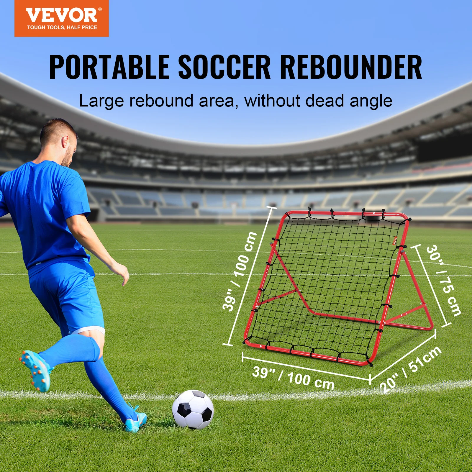 Portable Soccer Rebounder Net Training Equipment