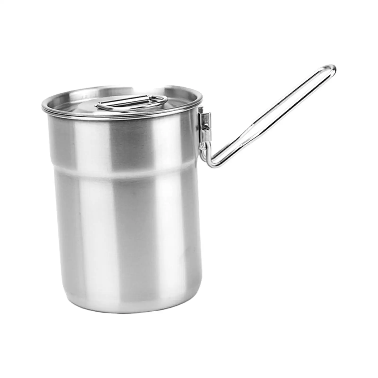 Backpacking Water Boiler 1L Durable Stainless Steel Cup for Bar Everyday BBQ