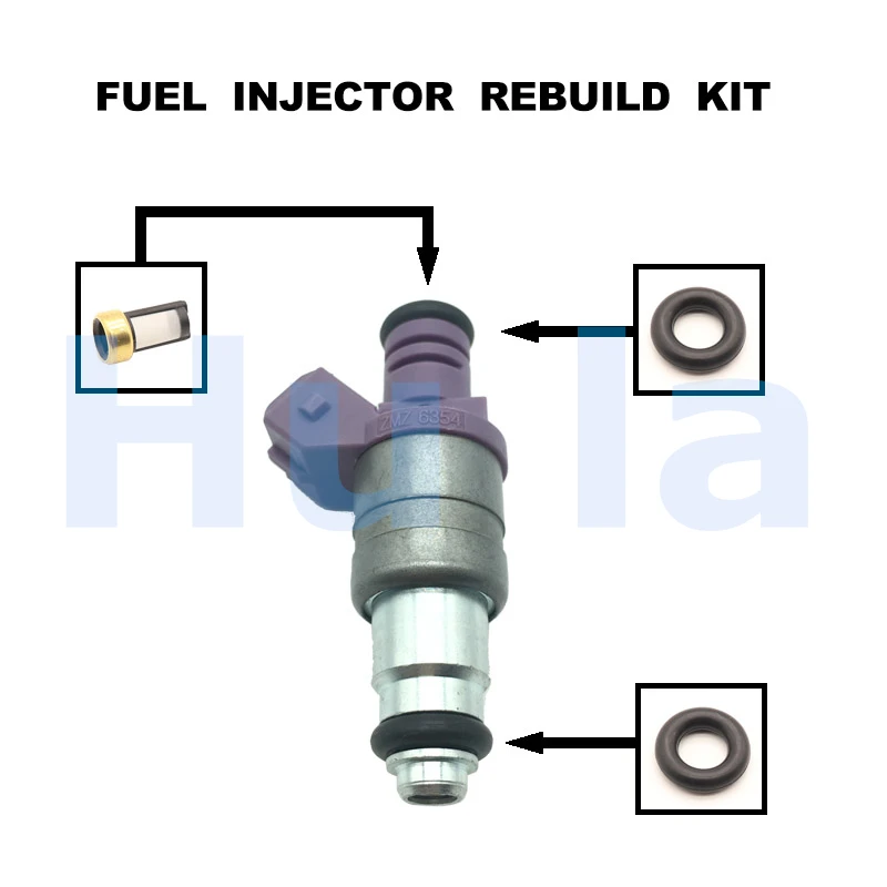 

Fuel Injector Service Repair Kit Filters Orings Seals Grommets for Volga UAZ3160 Automobile Parts ZMZ6354