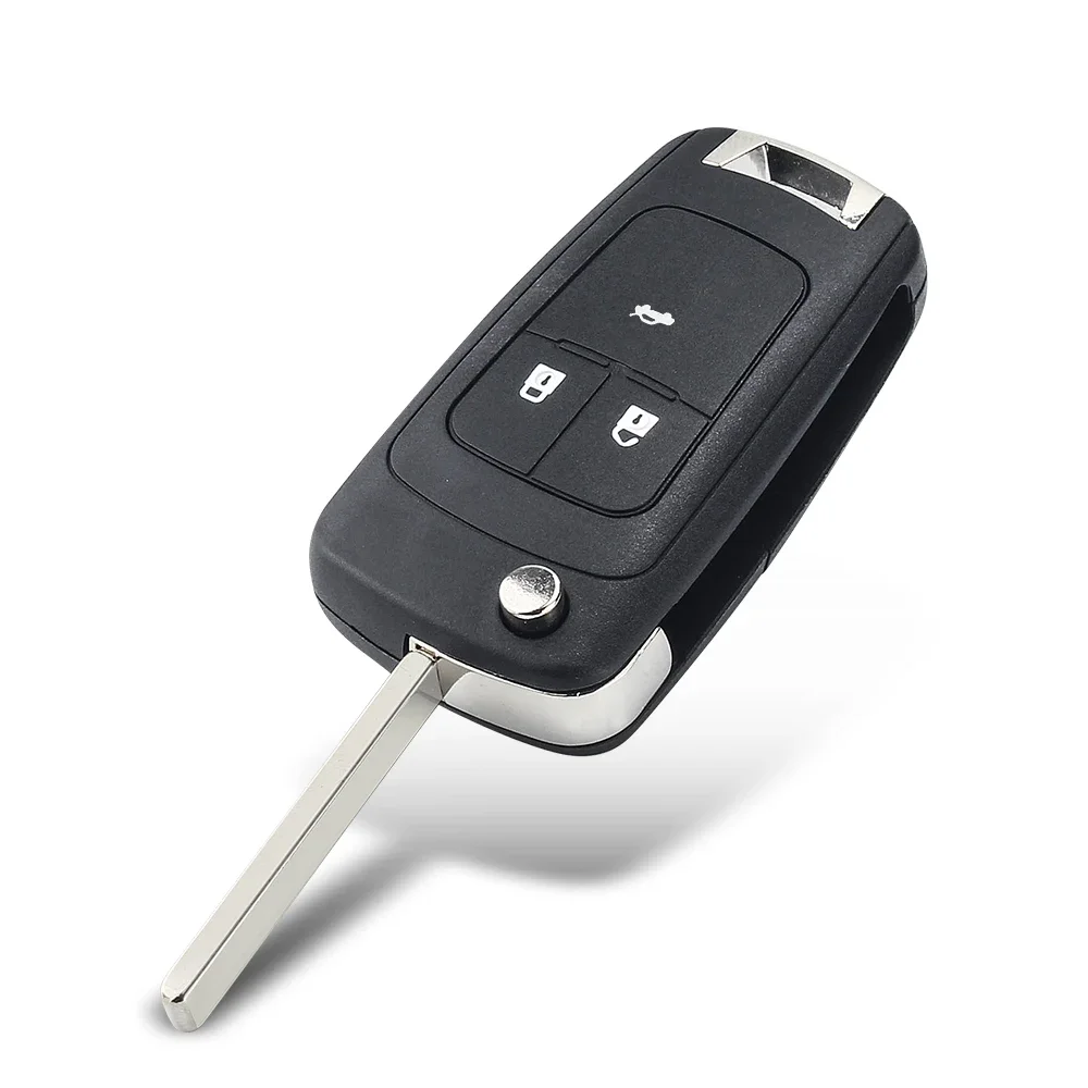 KEYYOU Replacement For Chevrolet Cavalier Aveo Fob HU100 Blade 2/3 Buttons Folding car key key case 1PCS