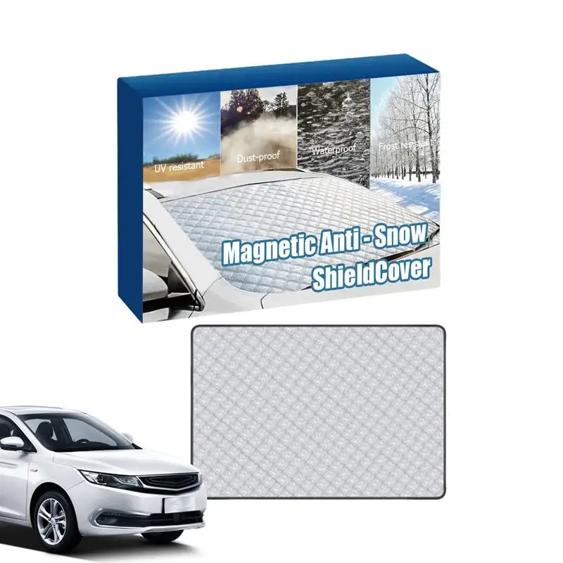 

Snow Cover | Magnetic Car Cover for Snow Sturdy Car Snow Cover Portable Frost Guard for Any Weather Automobiles Car