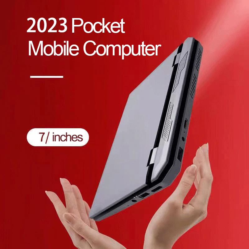 YSJMNPC Mini Pocket Gaming Laptop 7 Inch Touch Screen J4105 12GB DDR4 Max 2TB Ultrabook Notebook