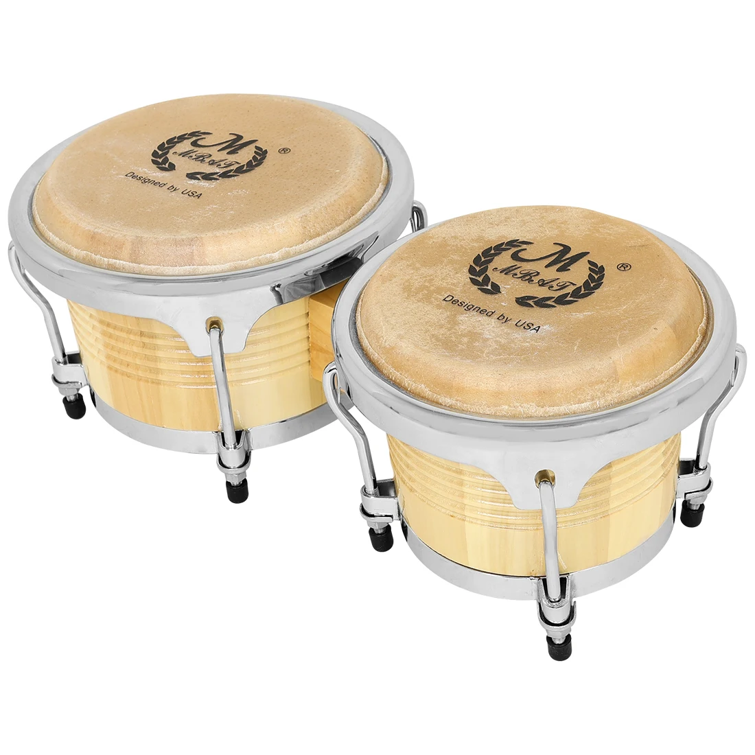 BG-36 Afrikanische Bongo-Trommel, 17,8 x 22,9 cm, Eiche, Buffalo-Haut, Bango-Trommel, klarer Klang, Trommeln, Rhythmus-Spielzeug, Musik-Geschenke, kann Tuning – Detail 7