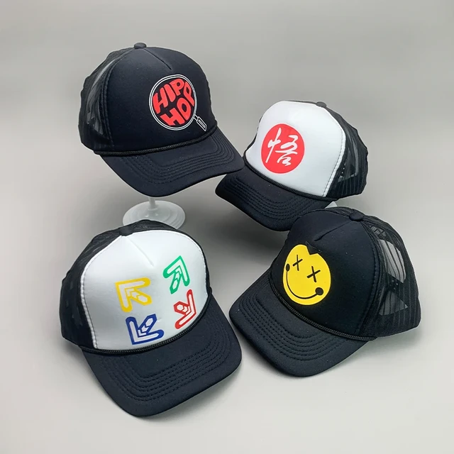 New Street Hip Hop Smiling face Men Women Baseball Hats Cotton Kpop Classic  Funny Breathable Portable Adjustable Sport Caps