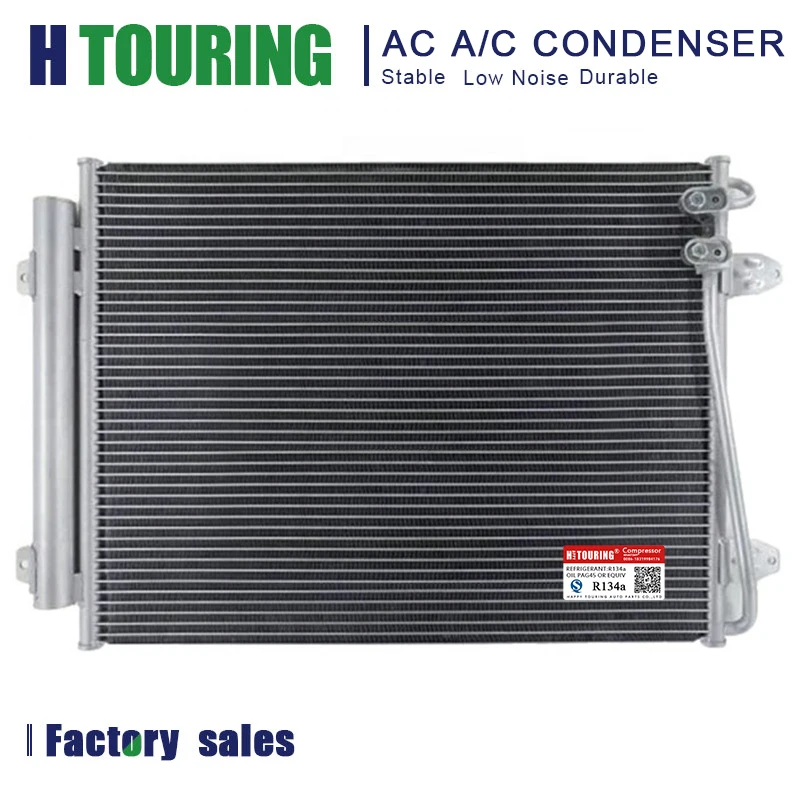 Auto Ac Condenser A/C Air Conditioning For Vw Cc Passat Aluminum 2005- 3C0820411B