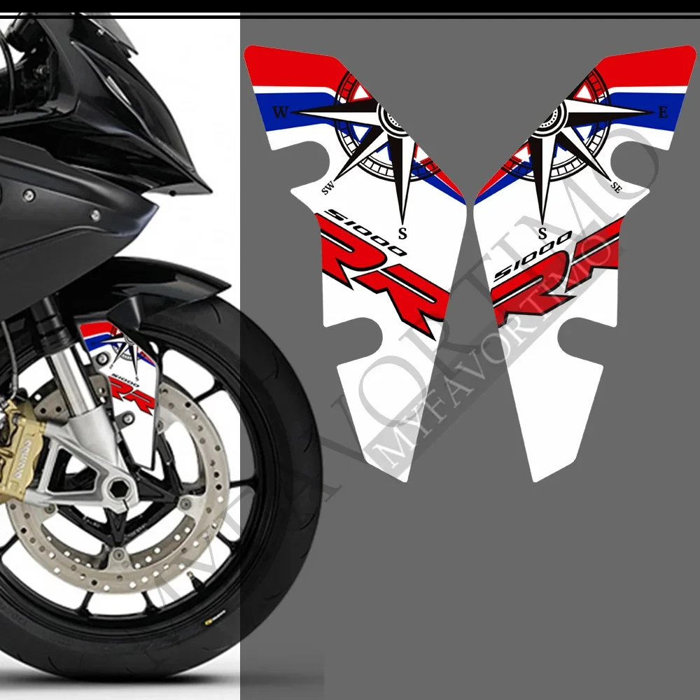 For BMW S1000RR S 1000 RR S1000 Motorcycle Fairing Front Fender 2009 - 2018 Stickers Protector Tank Pad Knee
