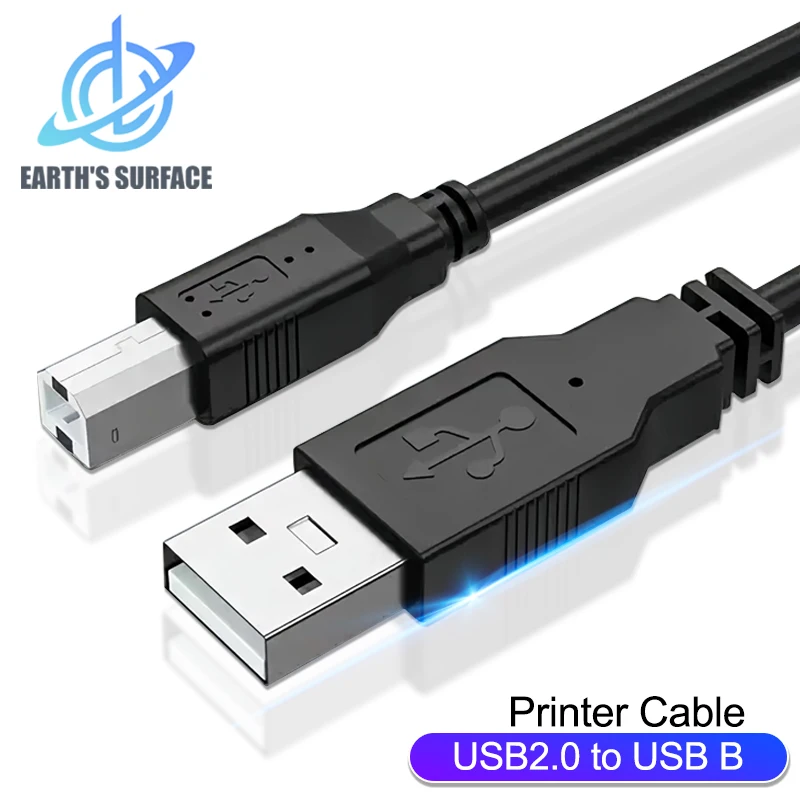 Premium USB Type C to USB Type B 2.0 Printer and Scanner Cable