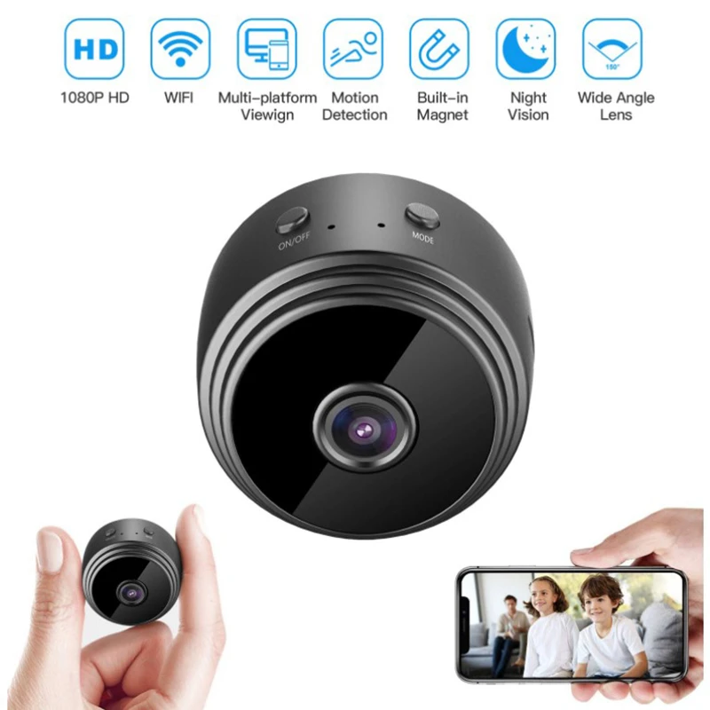 1080P HD Camera A9 Mini Camera Wireless WiFi IP Network Monitor Security Camera Small Size Night Version Camcorders Surveillance