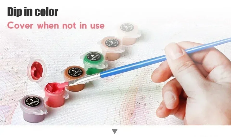 Description Picture 6 of itemMINISO Oil Painting By Numbers Kits Black Butler Sebastian Anime Number Drawing Canvas DIY Pictures By Numbers Home Decor