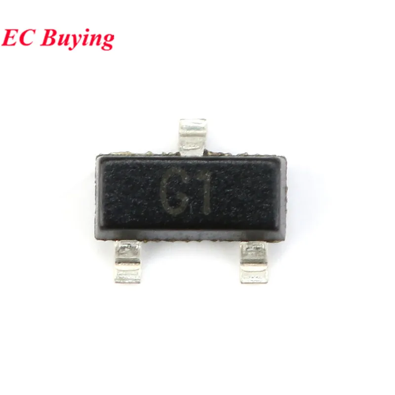 MMBT3904 1AM MMBT5551 G1 MMBT3906 2A MMBT5401 2L MMBTA42 1D MMBTA92 2D SOT-23 SMD Transistor Triode 100pcs/lot bjt transistor transistors kit mosfet transistor
