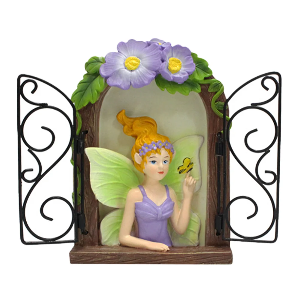 

Fairy Window Decor Scene Model Accessory Fairy Adornment Resin Craft Model Decor