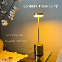 USB Design Akumulatorowa lampka nocna LED do sypialni na stolik nocny do domu Dekoracja stołu w restauracji Bezprzewodowa 1