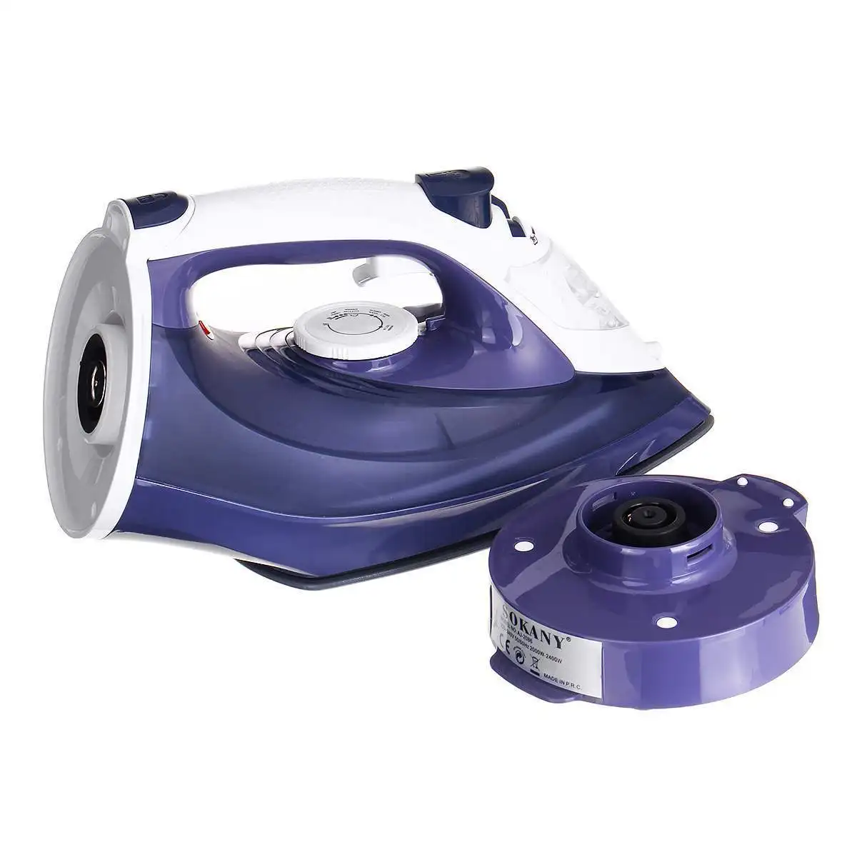 Station Repassage Vêtements Rideaux Fer à Repasser Sur Pied 1800W -  Réservoir 1.8L - Vapeur Continue