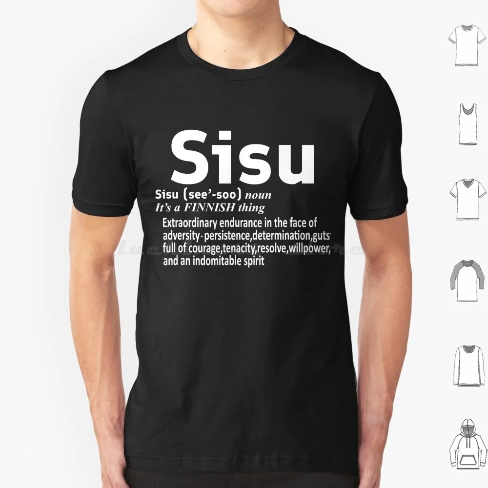 T-Shirt Finlandese Sisu, Finlandia Sisu, Finns Sisu T Shirt Cotone Uomo Donna Stampa Fai Da Te Bandiera Finlandese Sisu Finlandia Suomi Finn