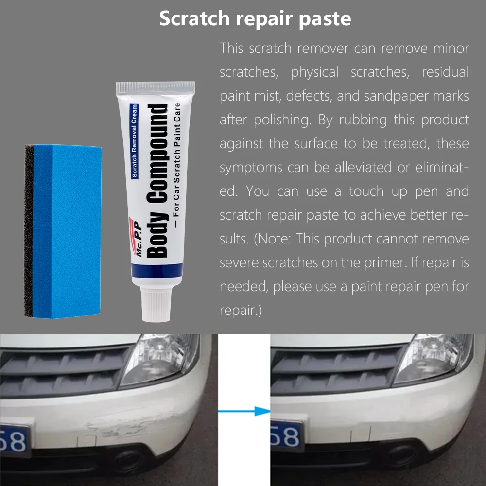Mazda Series Paint Pen for Mazda 3, CX3, CX4, CX5, Mazda 6 Pearl-White/Platinum Steel Gray - Touch Repair Pen - Paint Repair Wax 5