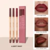 Face Secret 3Pcs Long-Lasting Velvet Lip Liner Matte Lipstick Waterproof Perfect Gift for Christmas Day, Lip Liner Set 1