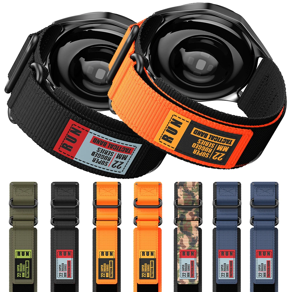 Versatile 22mm Nylon Velcro Watch Strap - Enhanced Comfort & Style