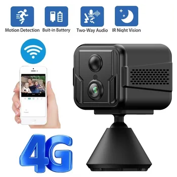 4G Wifi Security Mini Camera Motion Detection Night Vision Remote Baby Monitor 2-way Audio Home Cam Wireless Surveillance Camera 1