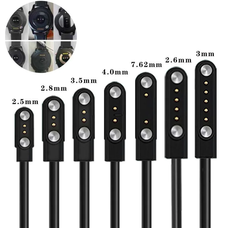 2 핀 4 핀 Smartwatch Dock 충전기 어댑터 성인/어린이를위한 USB 충..
