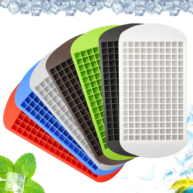 1pc Silicone 160 Grid Ice Cube Tray, Diy Square Shaped Ice Cube Mold For  Baby Food