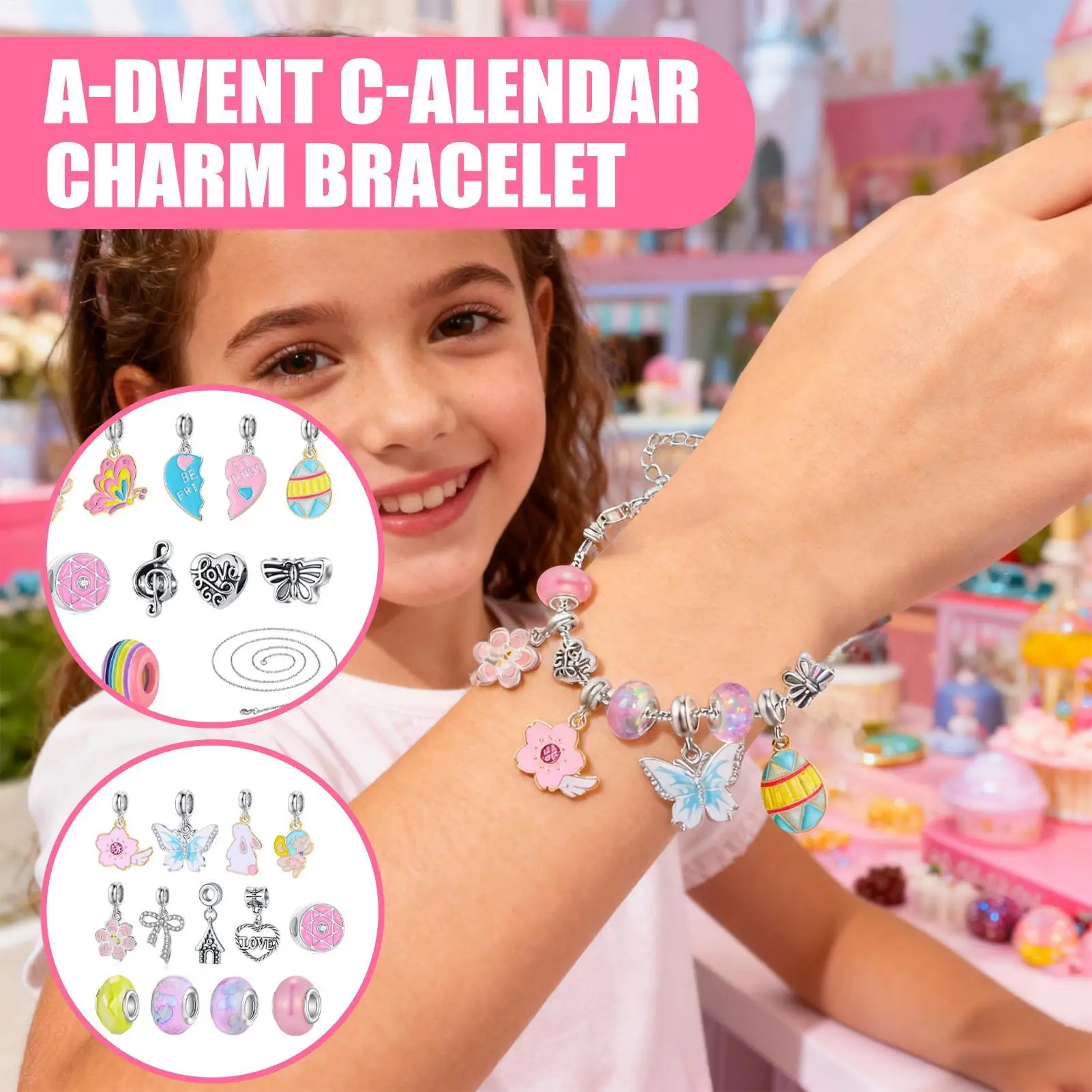 Christmas Bracelet Advent 2025 24 Days Jewelry Making Kit Countdown Calendar Jewelry Making For Girls Collectors Family