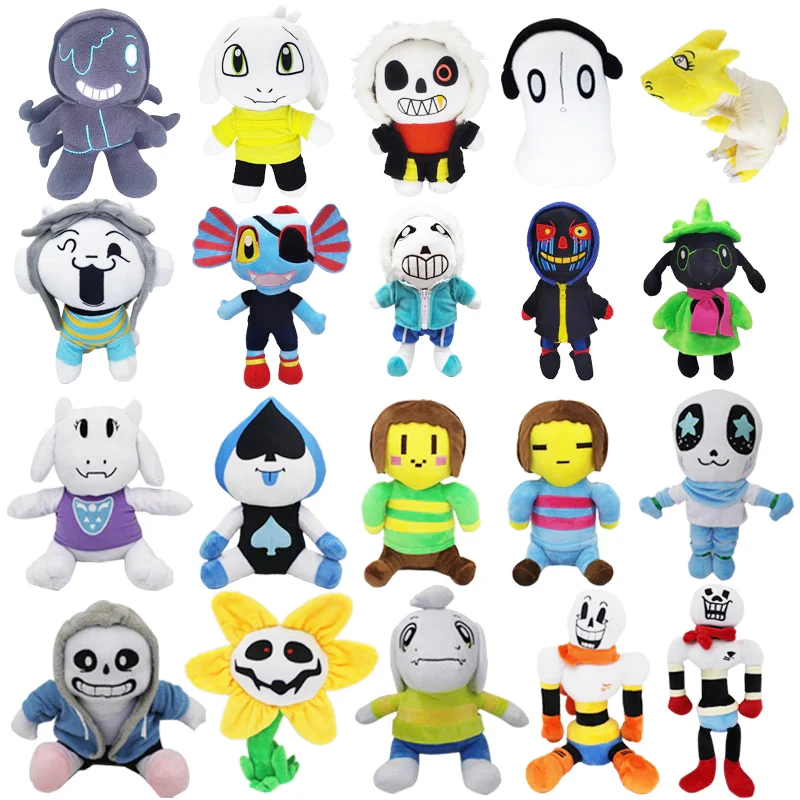 Game Undertale Plush Toy Papyrus Temmie Stuffed Animal Sans Frisk Chara Zombie Alphys Plushie Doll Gift Kids Children Birthday monster jam grave digger zombie avenger axe metal diecast truck toy collection model car children boys kids gifts