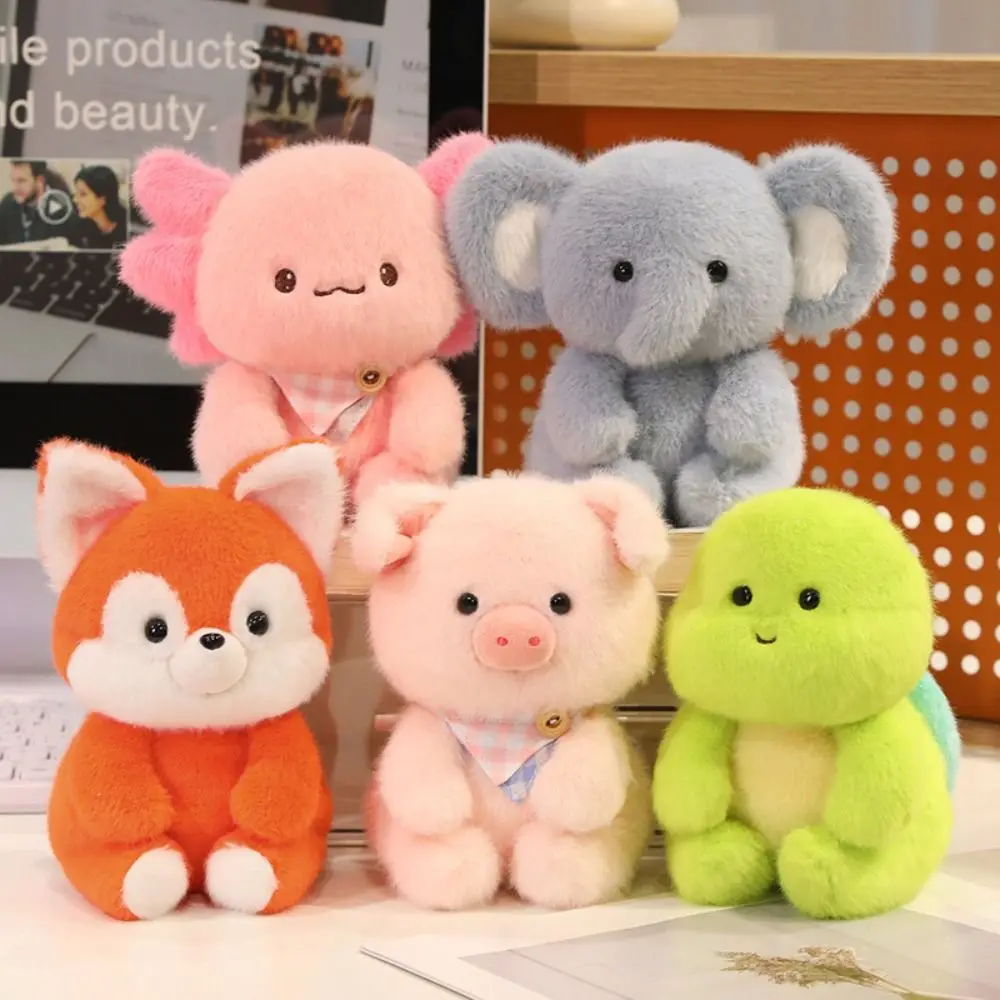 귀여운 15cm 플러시 동반자 인형 플러시 코끼리 봉제인형 베개 슈퍼 소프트 곰 동물 플러시 장난감 데스크 장식