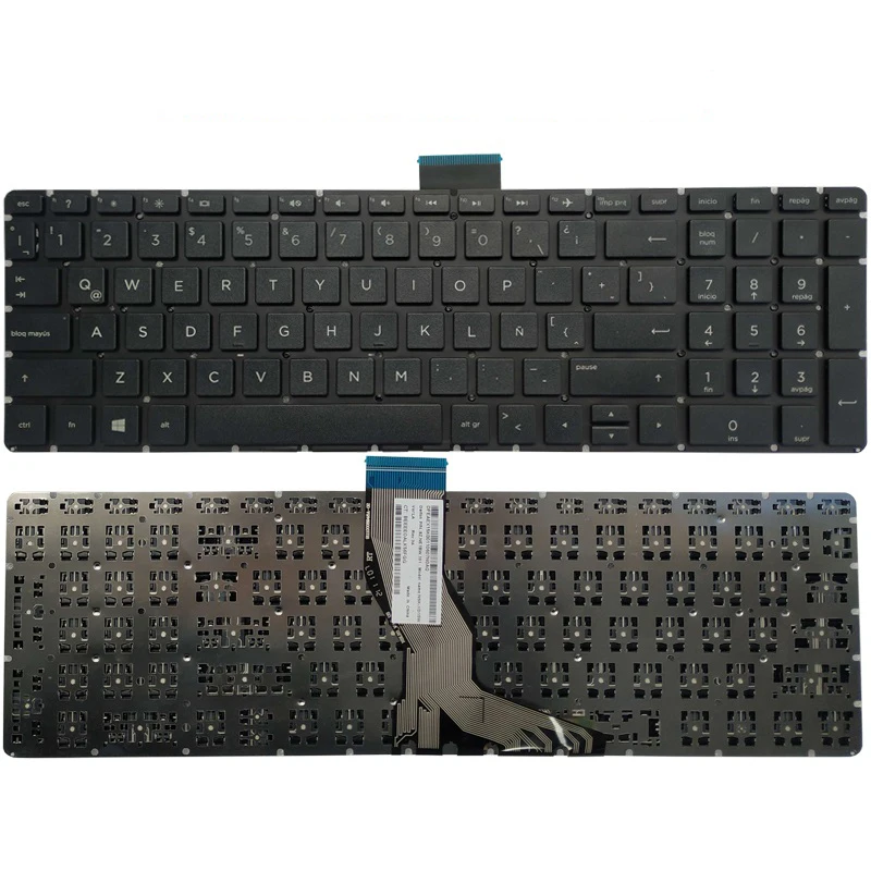 Teclado dos Eua Espanhol Latino Reino Unido para hp 15-br 15-bs 15-bu 15-bw 15-ac 15-ay 15-ef 17-bs 250 255 256 g6 Ap2040001c1 Tpn-c129 C130 Novo - Imagem 4