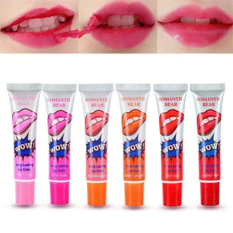 Makeup Peel Off Liquid Lipstick Waterproof Makeup Lip Liquid Lipstick Creamy Long Lasting Lip Lint Cosmetics gloss maquiagem