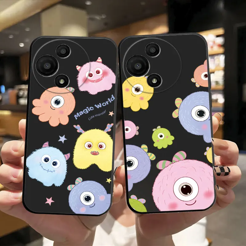 Fashion Cartoon Floral Pattern Soft Silicone Phone Case - Bumper Protective Cover