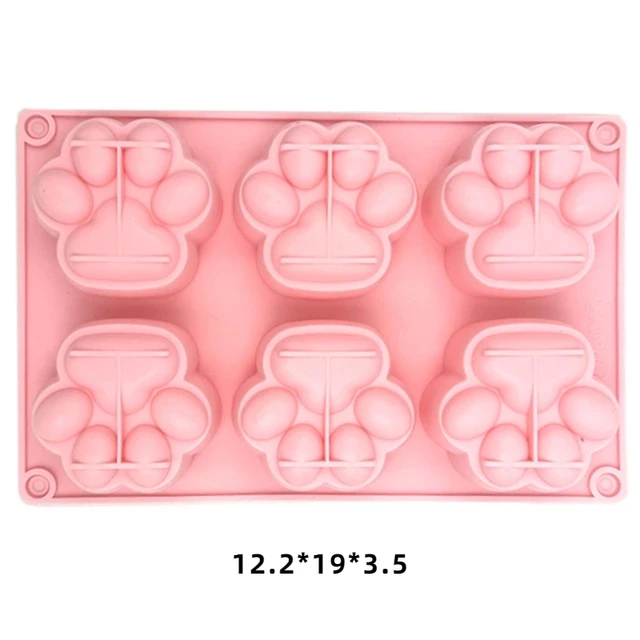 Description Picture 6 of itemMulticavity Cat Paw Silicone Soap Mold Animal Candle Resin Plaster Mold DIY Chocolate Jelly Cake Ice Cube Making Desk Decor Gift