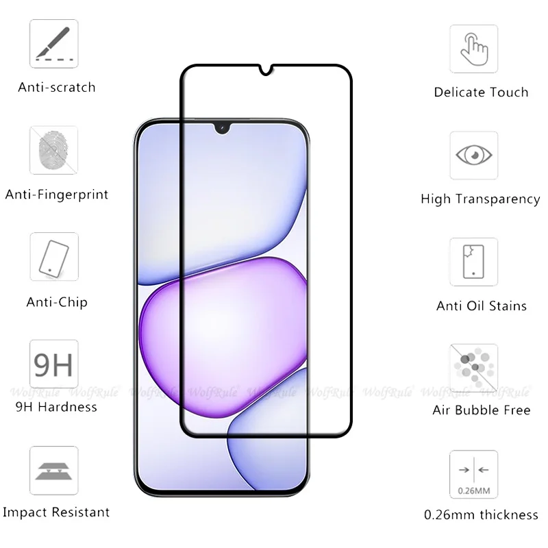 Premium Tempered Glass Screen Protector, 9H Hardness, Full HD Coverage, Choose from 1 to 4 Pieces