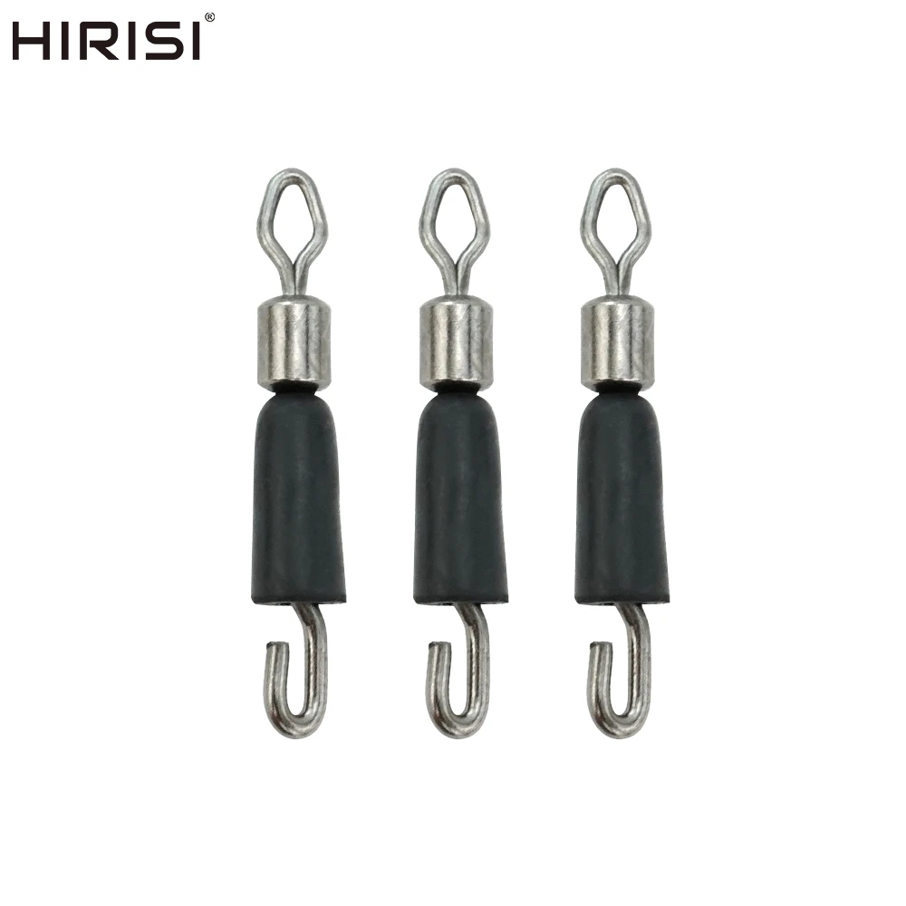 Hirisi 20 stücke Angel wirbel Snap Quick Change Swivel für Feeder Angeln Meer ae021 Angel zubehör