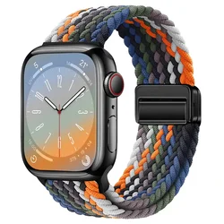 Nylon Braided Strap for Smartwatch - Versatile and Stylish Bracelet Band (Cowboy color)