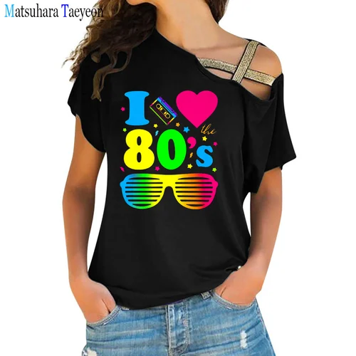 80년대 향수의 법칙,  I Love The 80 년대 여성 티셔츠 추천