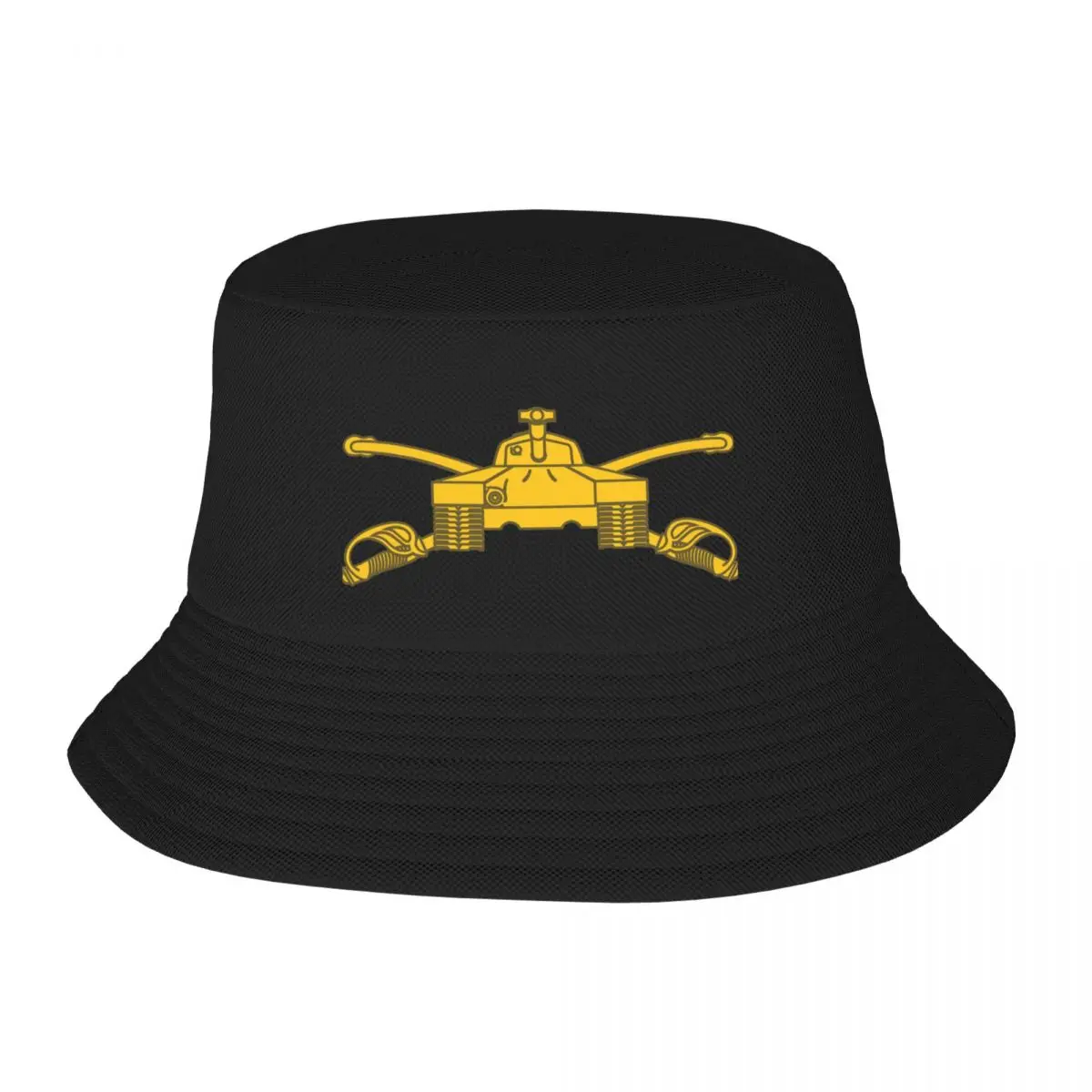 

Army Armor Branch Insignia Spring Reversible Bob Bucket Hats Cotton Fisherman Caps Girl Boy Outdoor Sport Chapeau Bob Hat