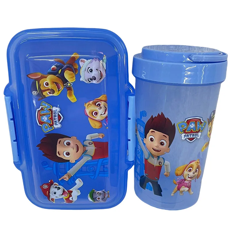 Scatola Pranzo Paw Patrol Per Bambini - Plastica BPA Free, 500ml, Chiusura A Clip, Multicolore