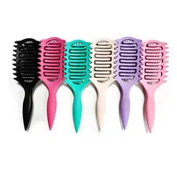 Brosse Coiffante Définition de Boucles, Brosse Démêlante Creuse pour Cheveux Bouclés Humides, Peigne à Boucles, Outils de Coiffure Professionnels 3