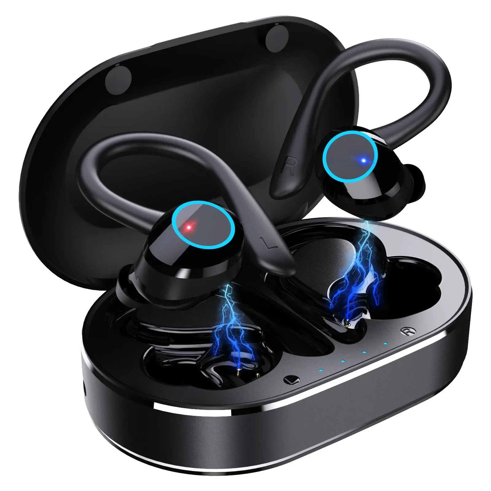 Wireless 5.4 Headphone Touch Control Sports Waterproof Bluetooth Earphone HiFi 9D Bass Stereo Earphone Headset With Microphone