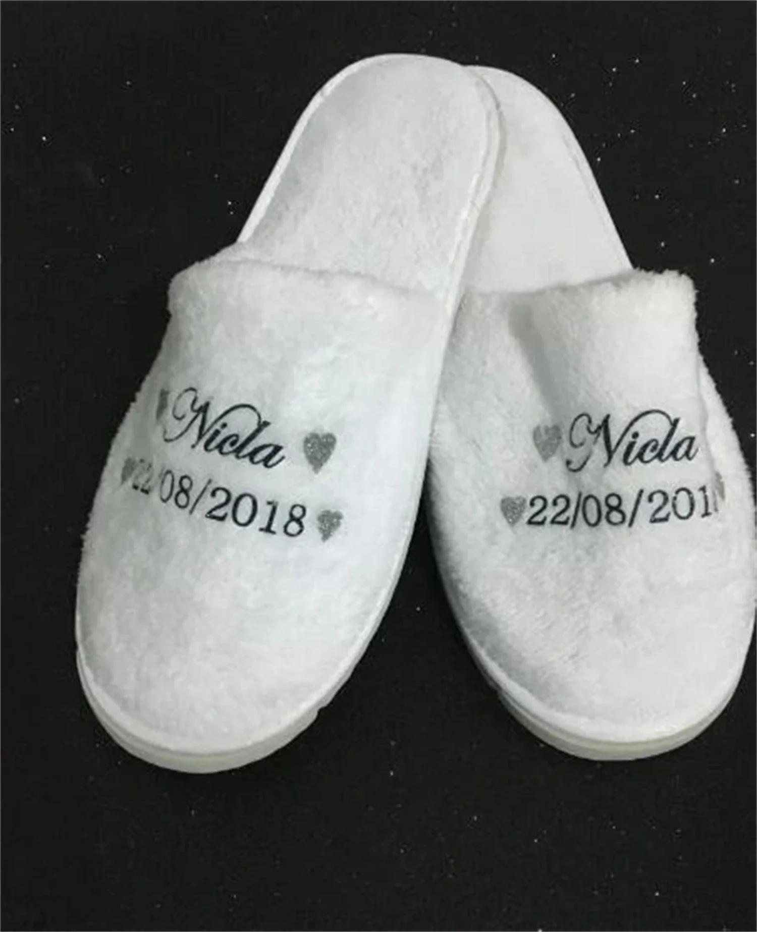 

personalized Bride spa slippers bridesmaid maid-of-honour bridal-party slippers Christmas birthday wedding party favors